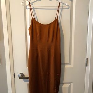 Abercrombie Dark Orange Slip Dress